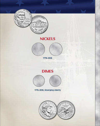 Whitman Folder: United States 250th Anniversary Collection: 2026 (Single Mint) Full Color #5535