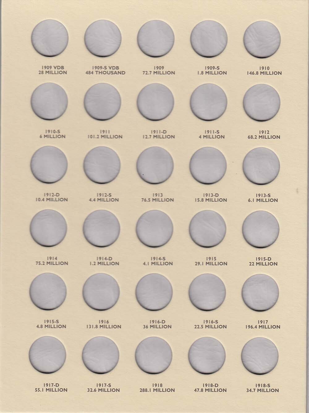 Littleton Folder: Lincoln Cents 1909-1929 LCF18