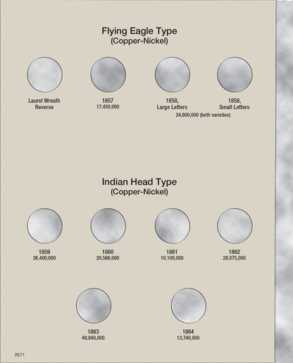 Harris Folder: Indian Head Cents 1857-1909 #2671