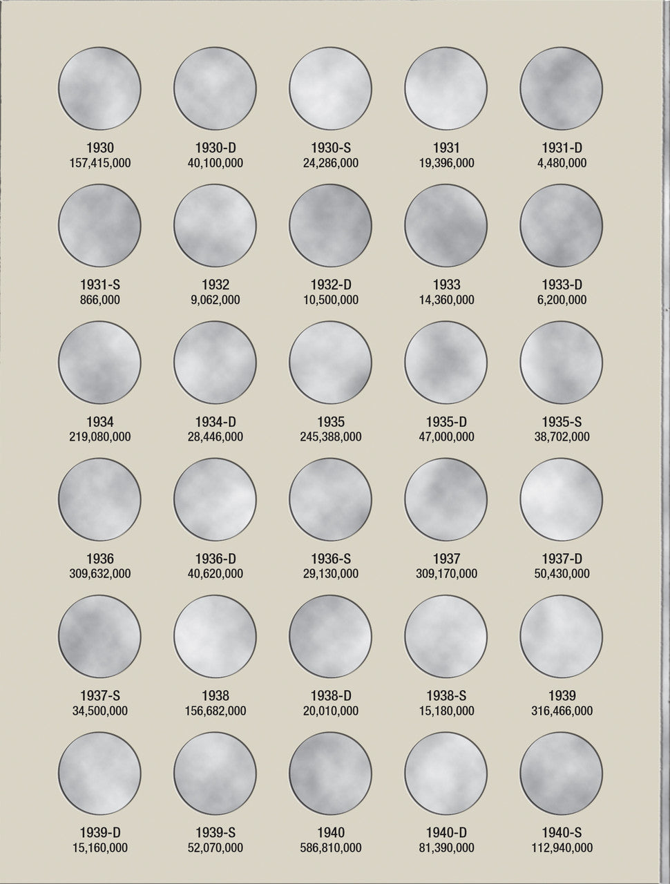 Harris Folder: Lincoln Cents #1 1909-1940 #2672