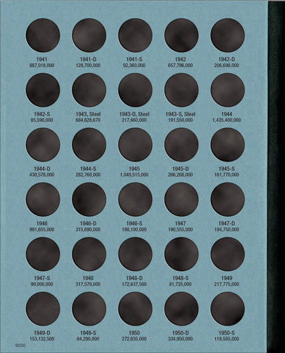 Whitman Folder: Lincoln Cents #2 1941-1974 #9030