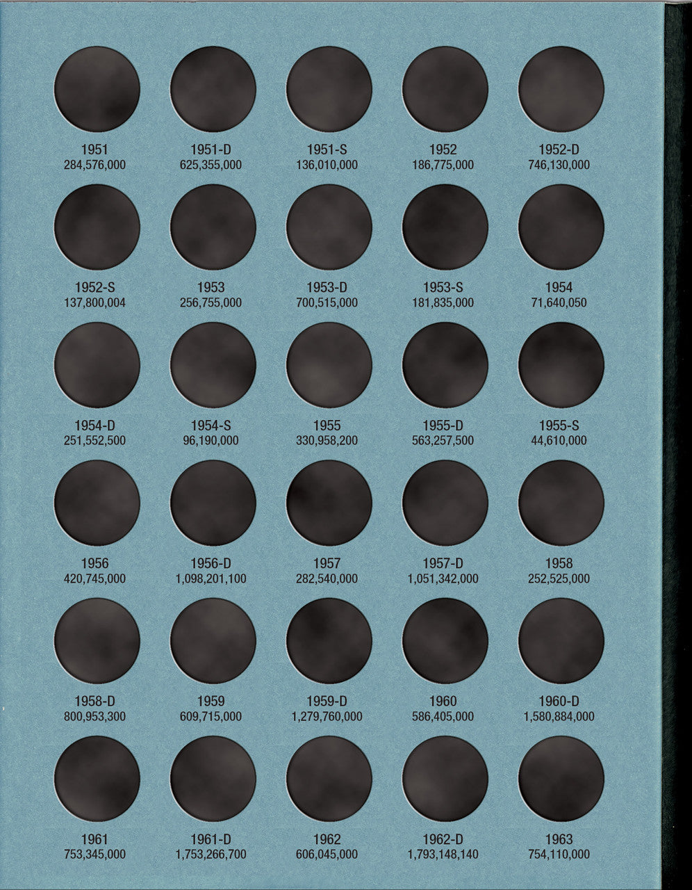 Whitman Folder: Lincoln Cents #2 1941-1974 #9030