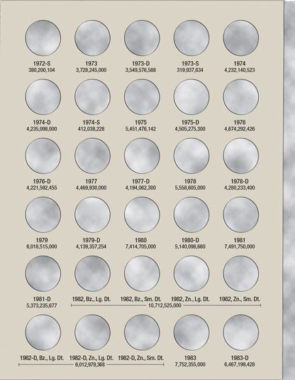 Harris Folder: Lincoln Memorial Cents #1 1959-1998 #2675