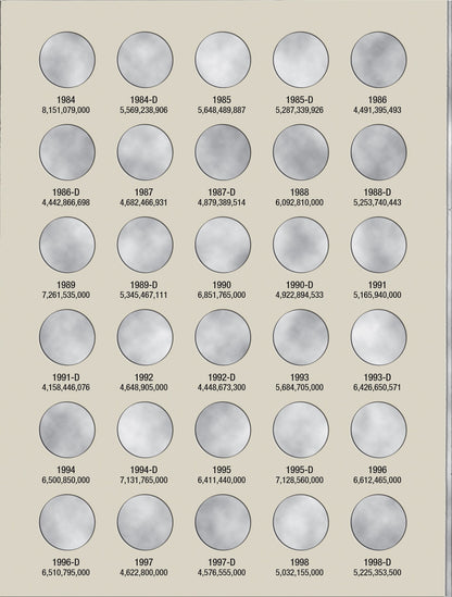 Harris Folder: Lincoln Memorial Cents #1 1959-1998 #2675