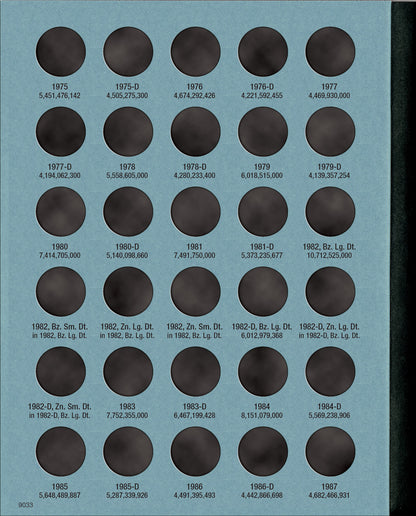 Whitman Folder: Lincoln Cents #3 1975-2013 #9033