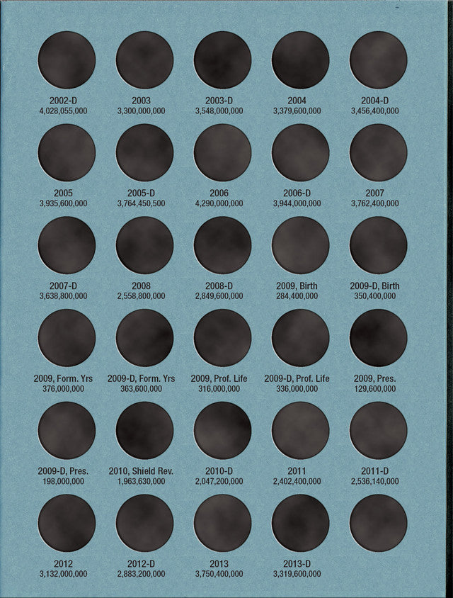 Whitman Folder: Lincoln Cents #3 1975-2013 #9033