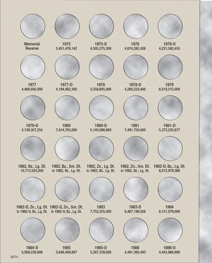 Harris Folder: Lincoln Cents #3 1975- 2013 #2674