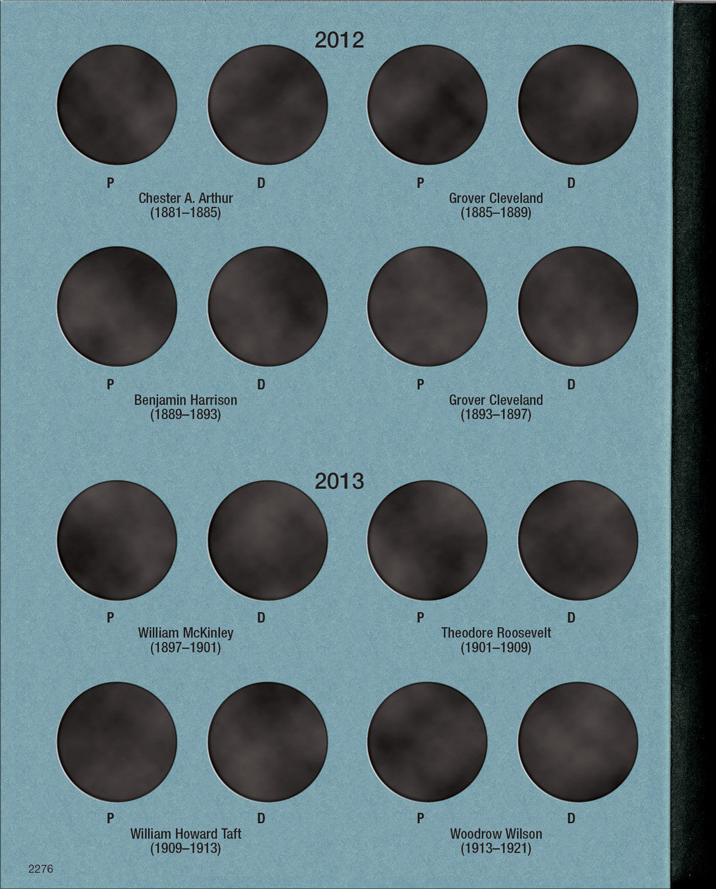 Whitman Folder Presidential Dollar Vol 2 P&D 2012- #2276