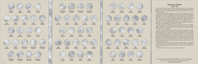 Harris Folder: Jefferson Nickels #1 1938-1961 #2679