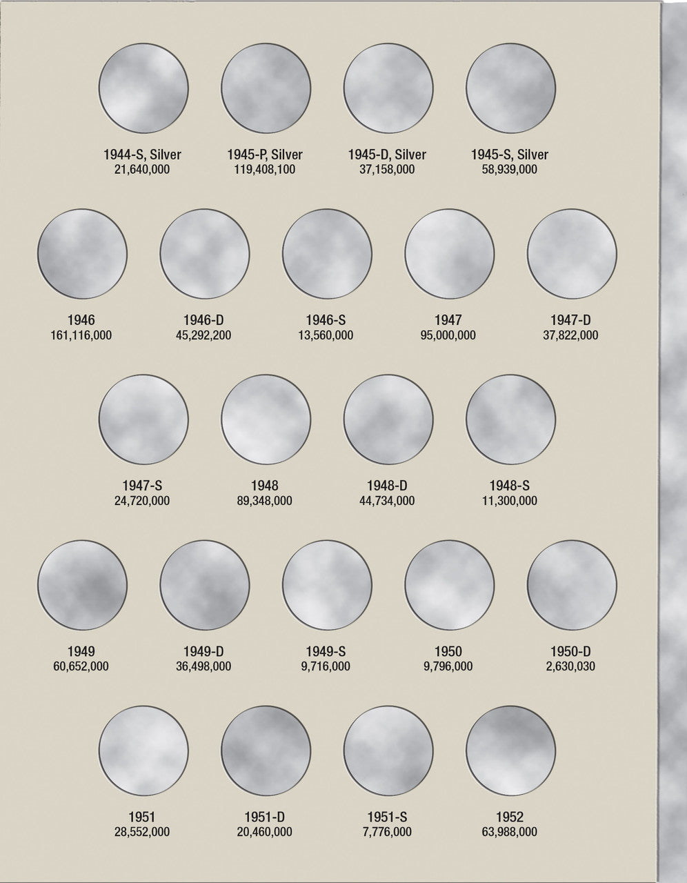 Harris Folder: Jefferson Nickels #1 1938-1961 #2679