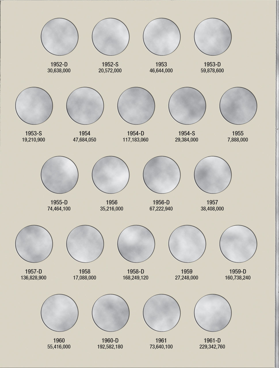 Harris Folder: Jefferson Nickels #1 1938-1961 #2679