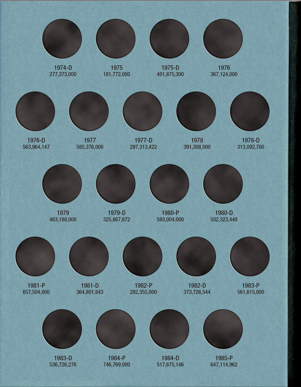Whitman Folder: Jefferson Nickels #2: 1962-1995 #9039
