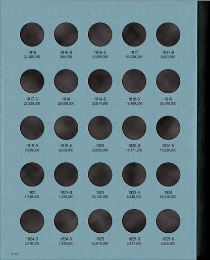 Whitman Folder: Mercury Dimes: 1916-1945 #9014