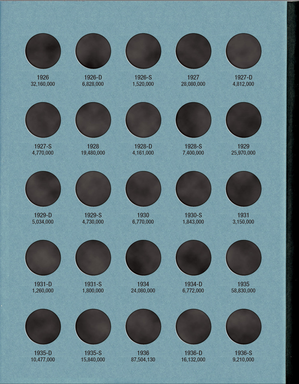 Whitman Folder: Mercury Dimes: 1916-1945 #9014