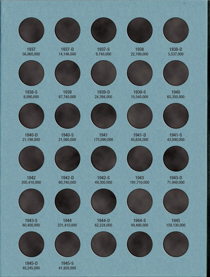 Whitman Folder: Mercury Dimes: 1916-1945 #9014