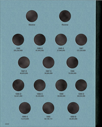 Whitman Folder: Roosevelt Dimes #1: 1946-1964 #9029