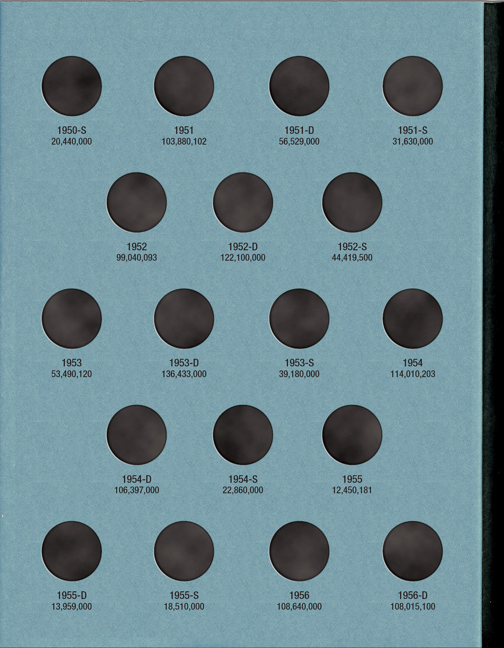 Whitman Folder: Roosevelt Dimes #1: 1946-1964 #9029