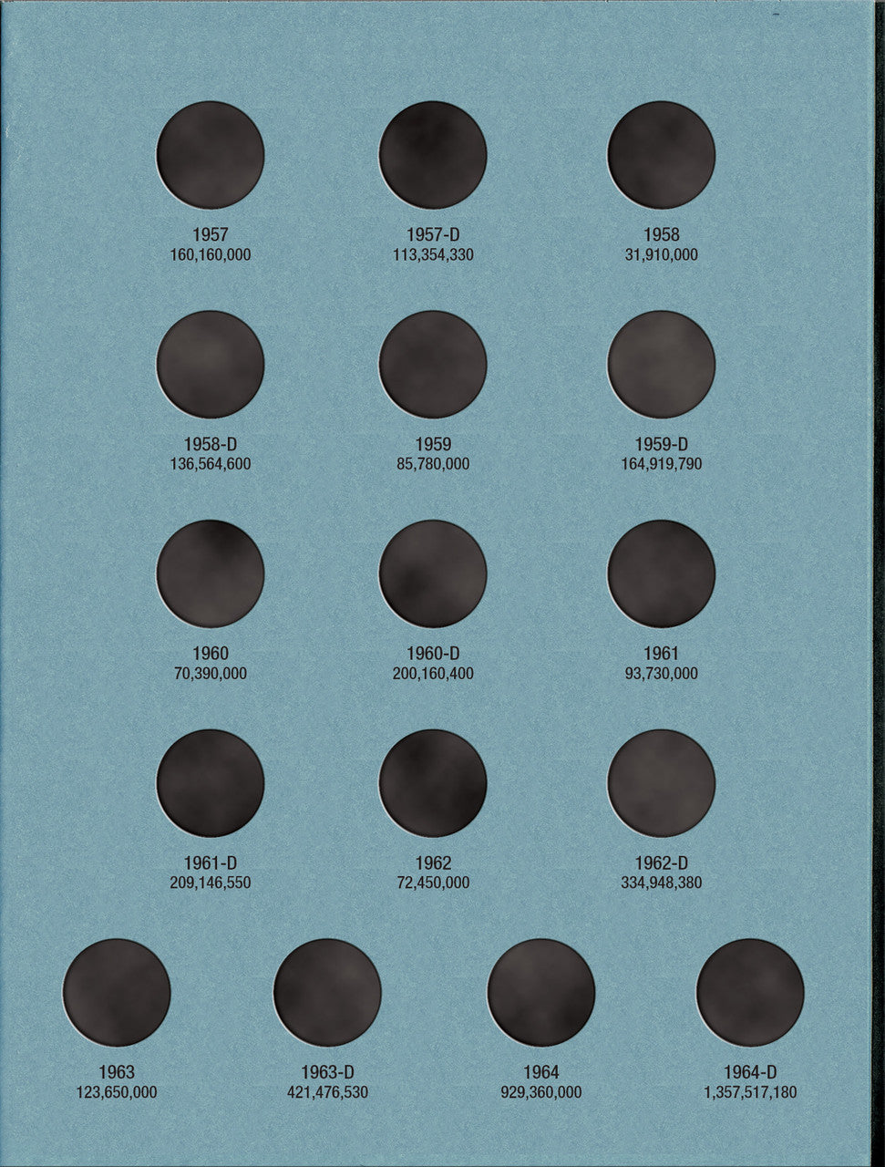 Whitman Folder: Roosevelt Dimes #1: 1946-1964 #9029