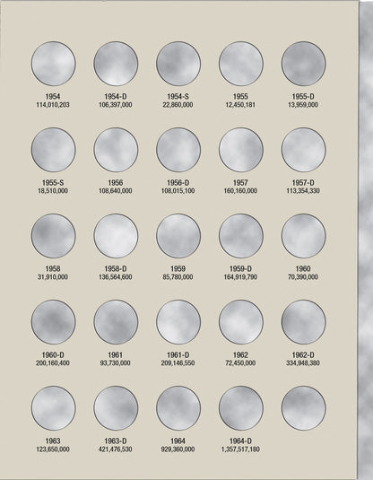 Harris Folder: Roosevelt Dimes #1 1946-1964 #2684