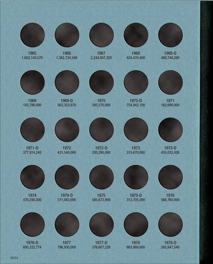Whitman Folder: Roosevelt Dimes #2: 1965-2004 #9034