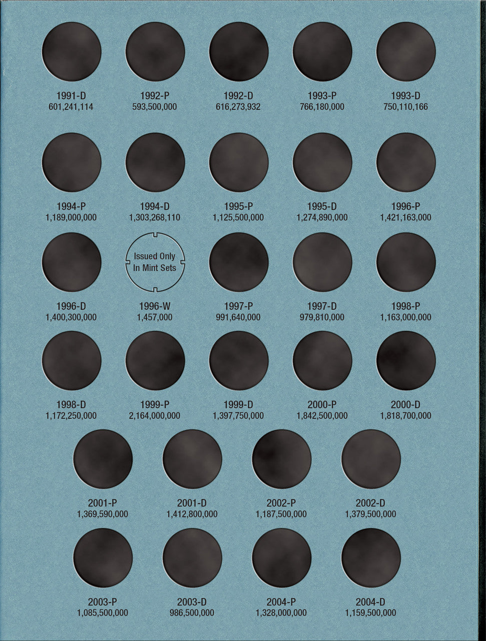 Whitman Folder: Roosevelt Dimes #2: 1965-2004 #9034