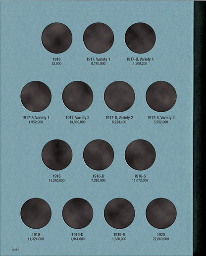 Whitman Folder: Standing Liberty Quarters- 1916-1930 #9017