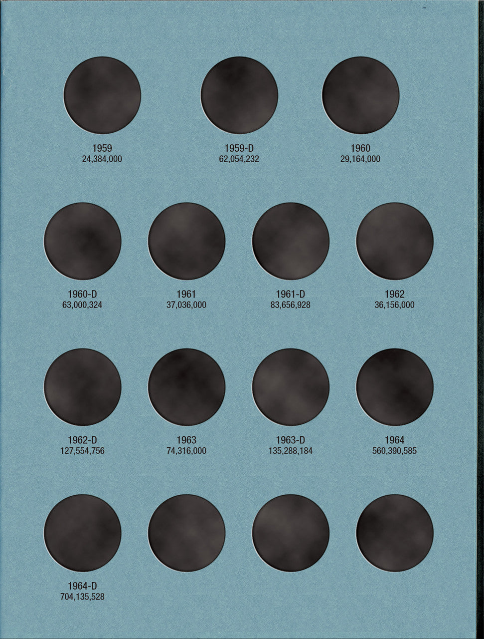 Whitman Folder: Washington Quarters #2: 1948-1964 #9031