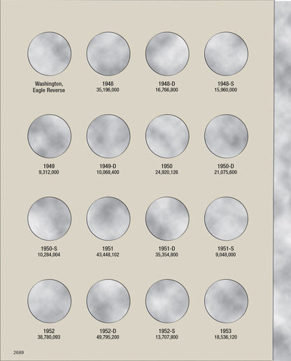 Harris Folder: Washington Quarters #2 1948-1964 #2689