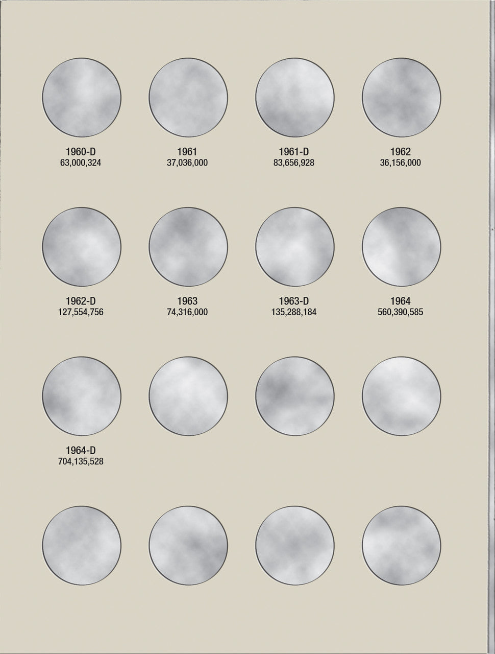 Harris Folder: Washington Quarters #2 1948-1964 #2689