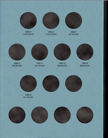 Whitman Folder: Washington Quarters #4: 1988-1998 #9038