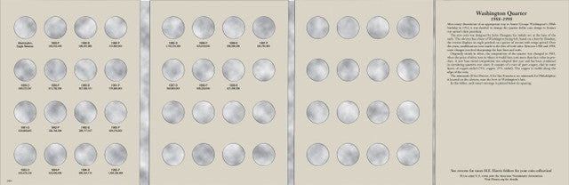 Harris Folder: Washington Quarters #4 1988-1998 #2691