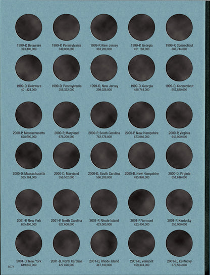 Whitman Folder: States & Territorial Quarters Deluxe- 1999-2009 #8078