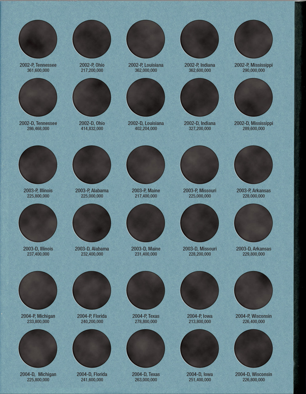 Whitman Folder: States & Territorial Quarters Deluxe- 1999-2009 #8078