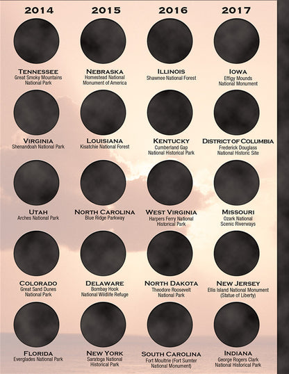 Whitman Folder: National Parks 4 Color 2010-2021 #8833