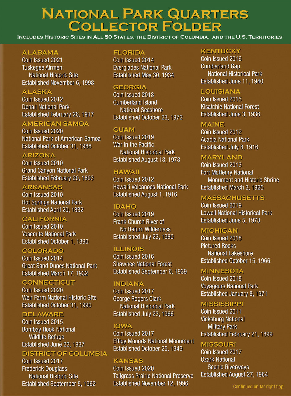 Harris Folder: National Park Quarters P&D #8795