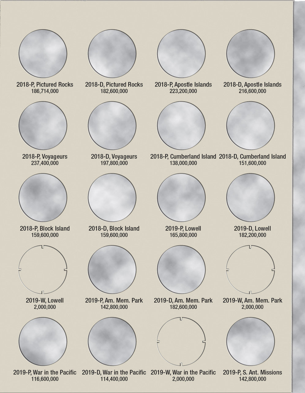 Harris Folder: National Park Quarters P&D Vol II #2881