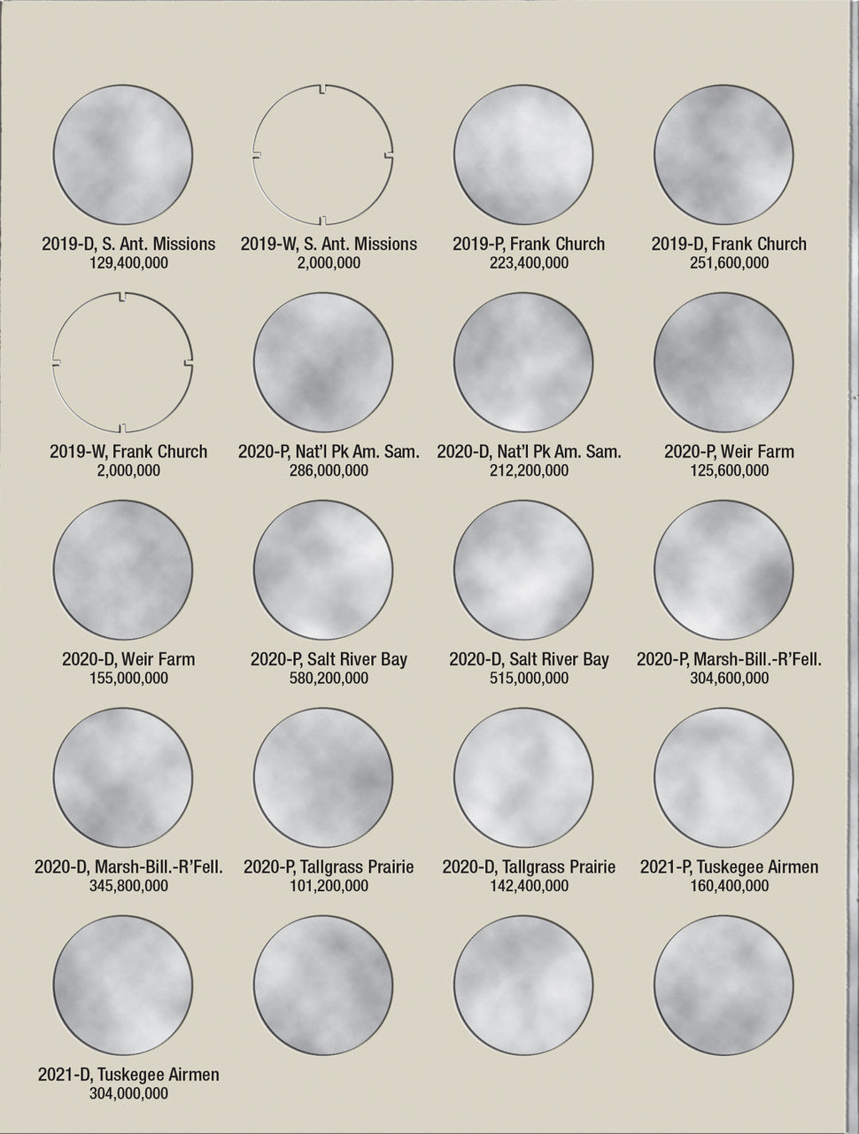 Harris Folder: National Park Quarters P&D Vol II #2881