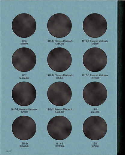 Whitman Folder: Walking Liberty Half Dollars #1- 1916-1936 #9021