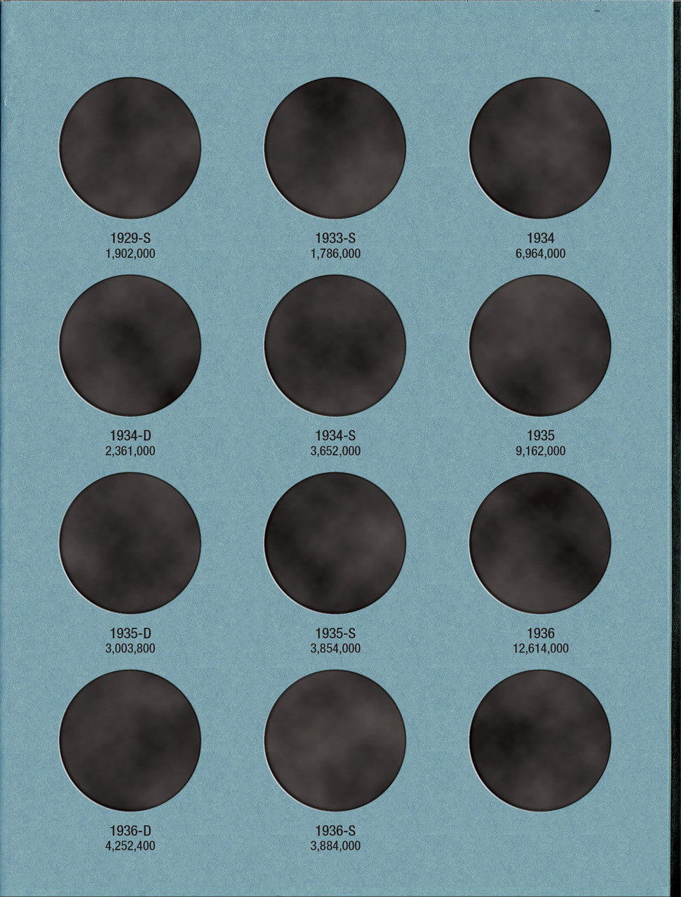 Whitman Folder: Walking Liberty Half Dollars #1- 1916-1936 #9021