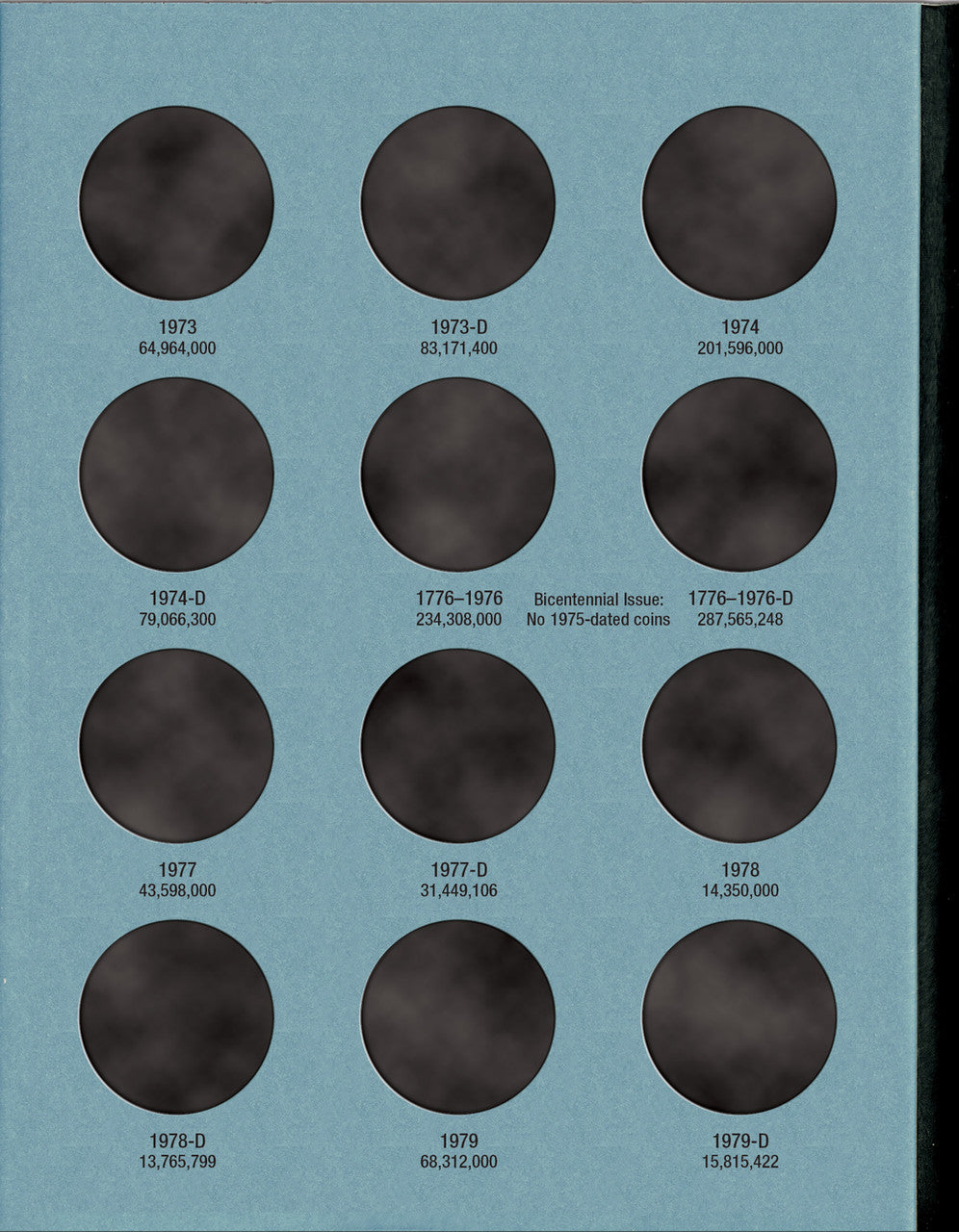 Whitman Folder: Kennedy Half Dollars #1: 1964-1985 #9699