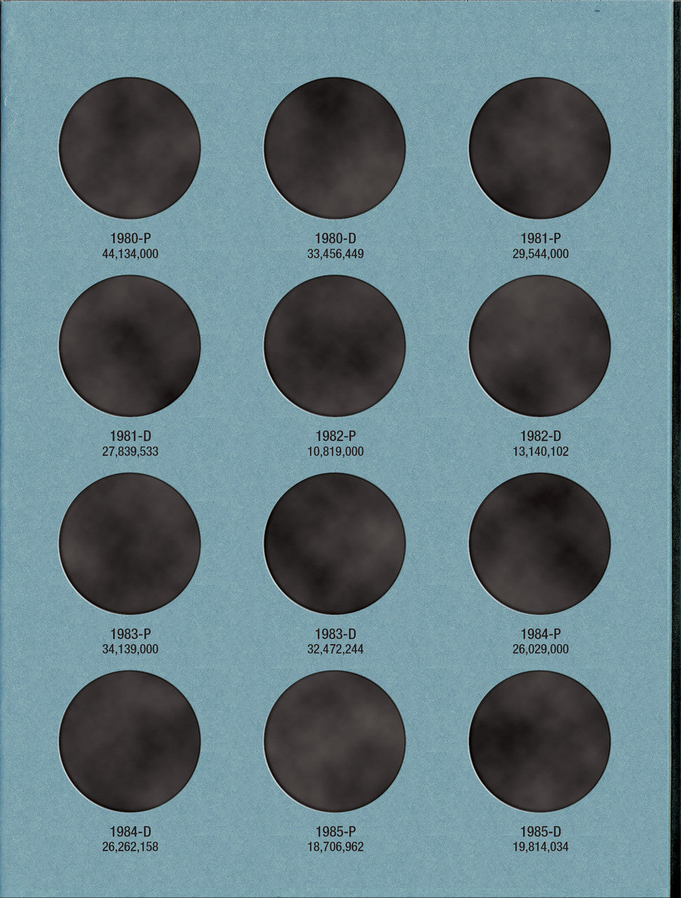 Whitman Folder: Kennedy Half Dollars #1: 1964-1985 #9699