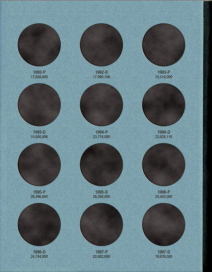 Whitman Folder: Kennedy Half Dollars #2: 1986-2003 #9698