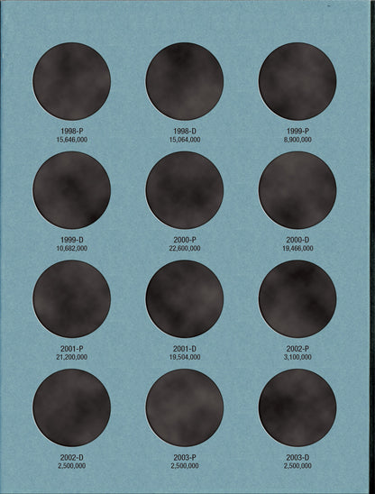 Whitman Folder: Kennedy Half Dollars #2: 1986-2003 #9698