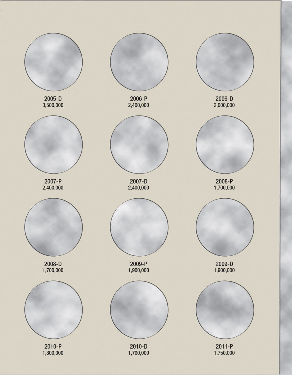 Harris Folder: Kennedy Half Dollars #3 2000-2016 #2942