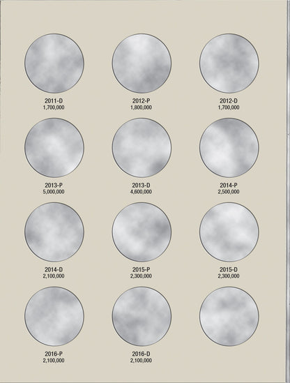 Harris Folder: Kennedy Half Dollars #3 2000-2016 #2942