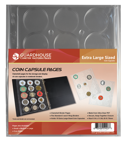 Guardhouse Coin Capsule Page - For Model I or Extra Large Capsules - 954427