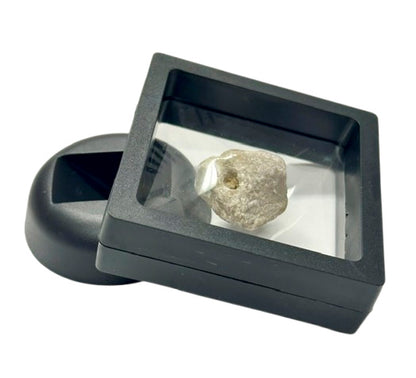 3D Black Floating Diagonal  Frame Display Case With Stand  -  SMALL