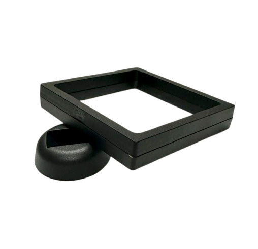3D Black Floating Diagonal  Frame Display Case With Stand  -  LARGE