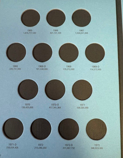 Whitman Folder: Washington Quarters #3: 1965-1987 #9040