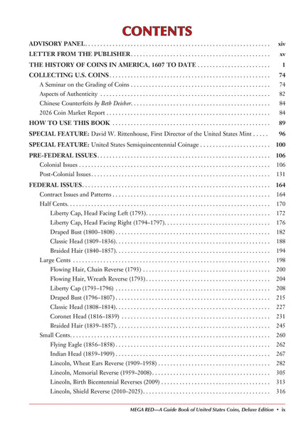 Mega Red: A Guide Book of United States Coins, Deluxe 10th Edition (Softcover)